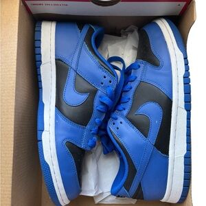 Nike Blue and Black Sneakers with Classic Design
